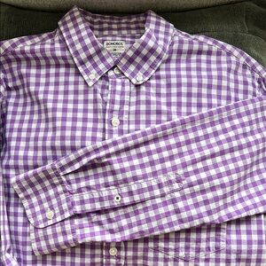 Bonobos Purple Gingham Casual Button Down Shirt